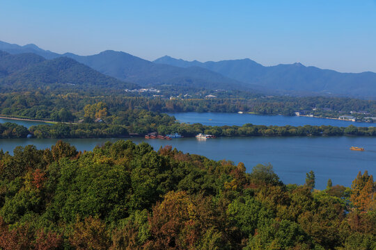 西湖青山绿水