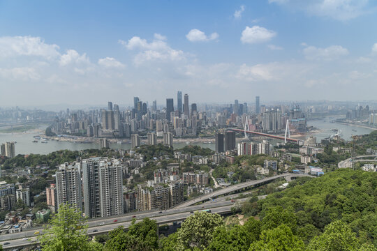 航拍重庆城市全景