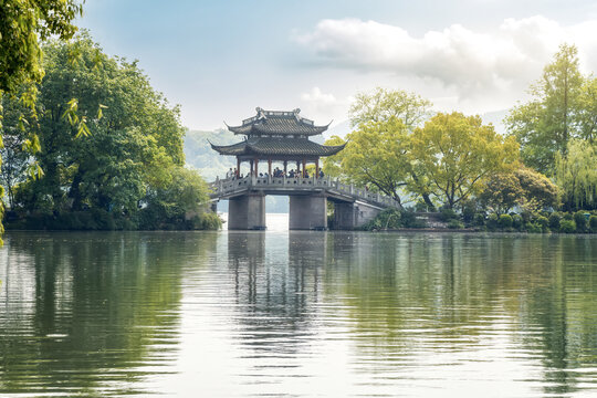 杭州西湖十景玉带桥