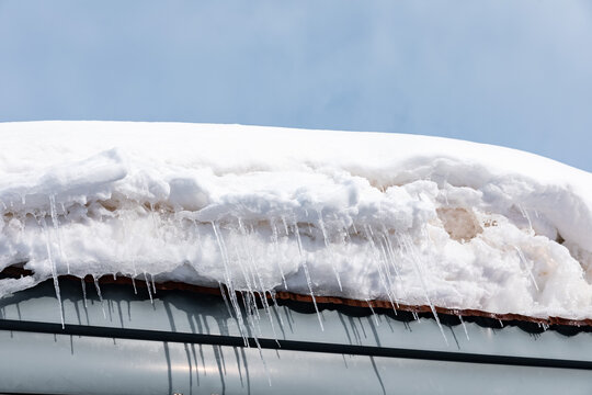 积雪冰晶冰凌冰挂结冰雾凇东北