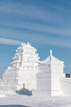 东北冰雪大世界冰雕雪雕雕塑施工