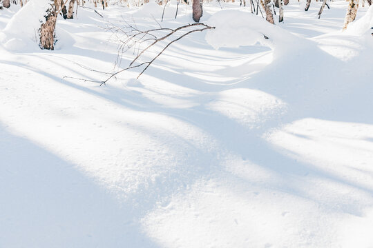 冬季天森林雪景树挂东北白雪纯净