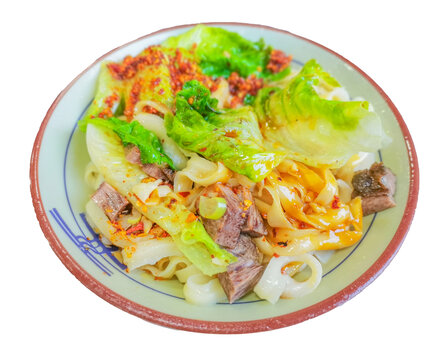 牛肉油潑面