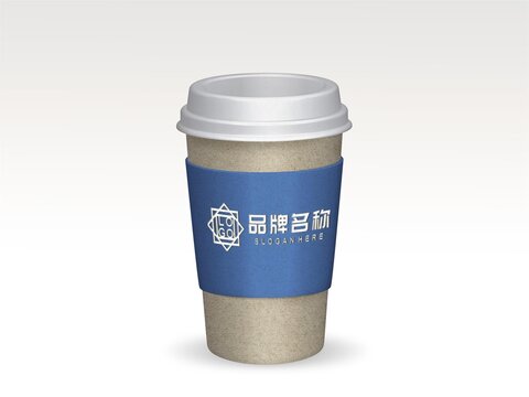 奶茶杯logo样机