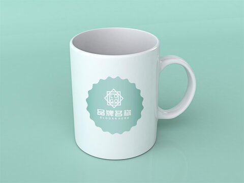 陶瓷杯logo样机