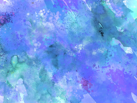 水彩背景墻水彩暈染