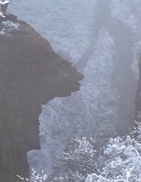 云台山雪景