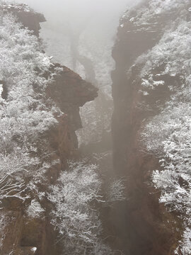 云台山雪景