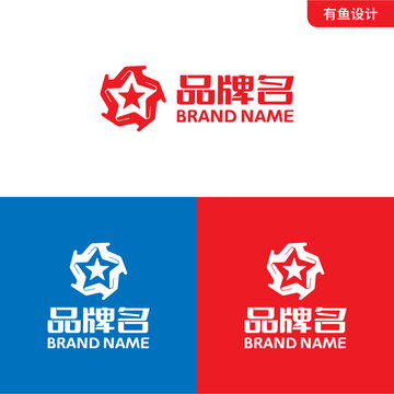 手五星LOGO标志设计