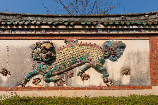 福建泉州开元寺麒麟墙