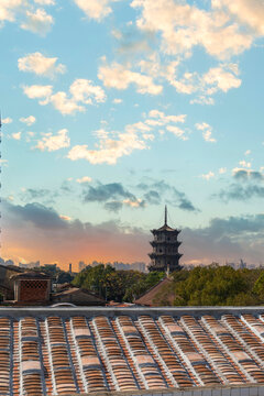 泉州开元寺古建筑东西塔