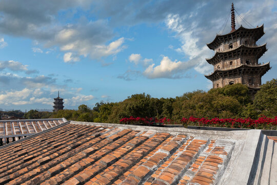 泉州开元寺古建筑东西塔