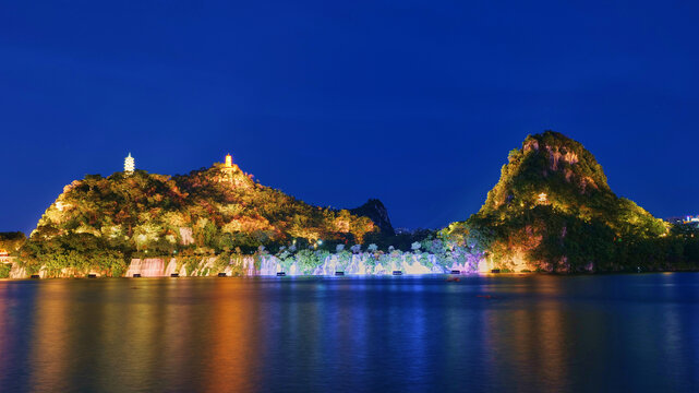 柳州柳江盘龙公园夜景