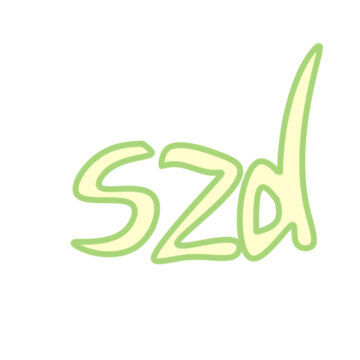 是真的szd可愛卡通文字貼紙