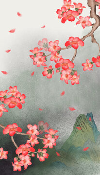 木棉花裝飾畫