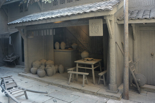 水井坊水井街老成都酒肆复原场景