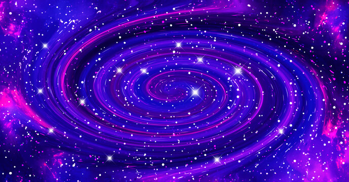 紫色旋渦星空