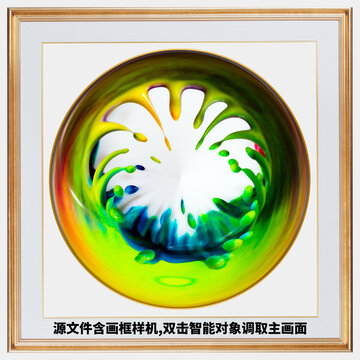 抽象油畫肌理裝飾畫