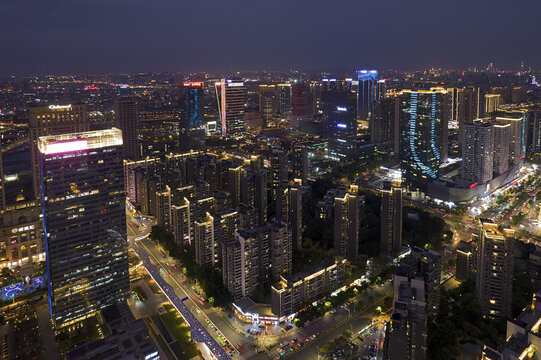 佛山南海金融高新区城市风光夜景