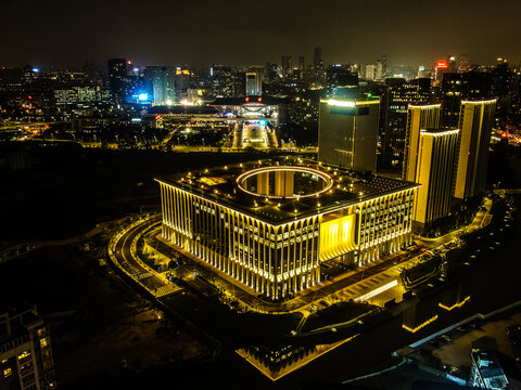 甬水桥科创中心夜景