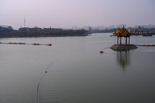 开封龙亭公园灯笼灯会花灯夜景