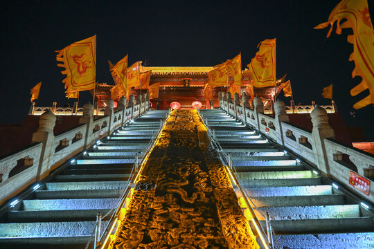 开封龙亭公园灯笼灯会花灯夜景