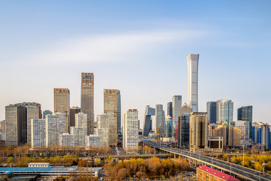 北京地标建筑国贸cbd核心区