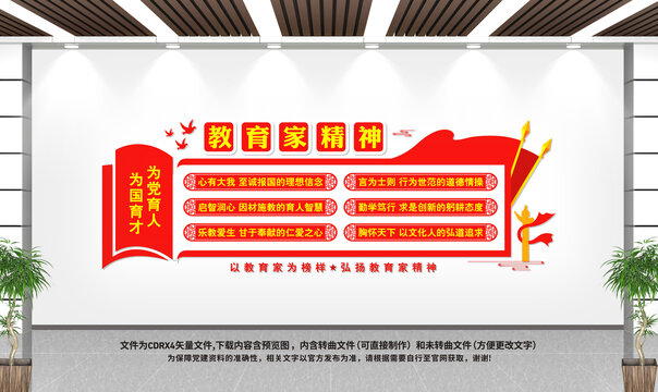 教育家精神文化墻