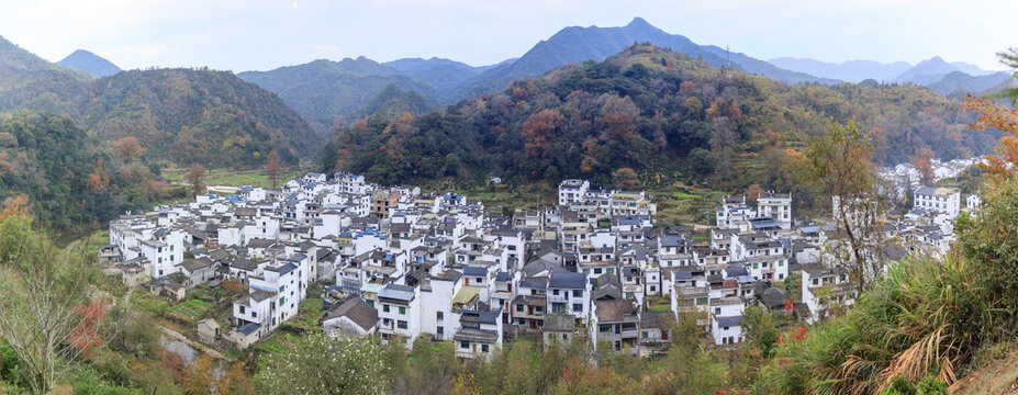 秋天的婺源长溪村