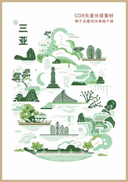 三亞城市海報(bào)