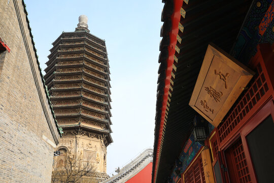 北京天宁寺辽代密檐式砖塔