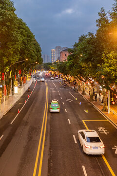 福州南江滨西大道夜景