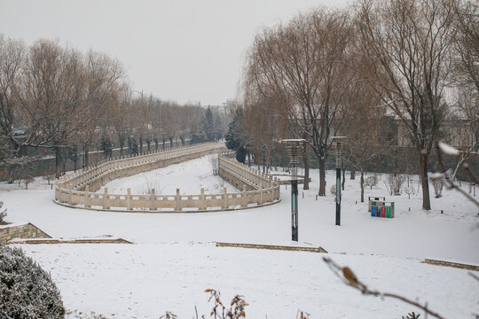 乡村雪景