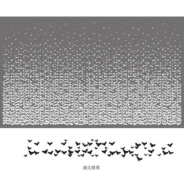 抽像小鳥(niǎo)飛翔造型激光鏤空