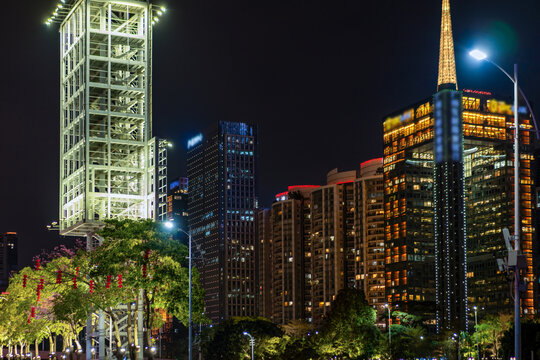 广州房地产夜景