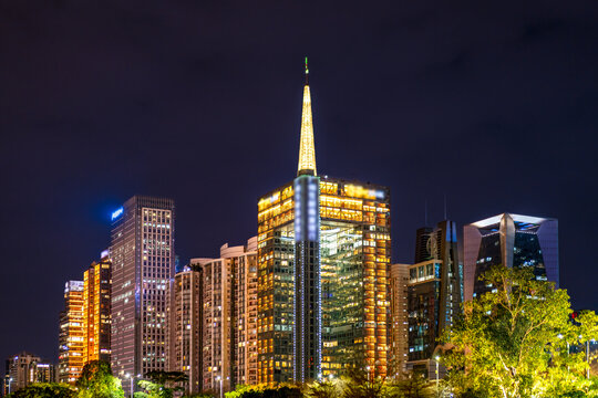 广州中央商务区夜景