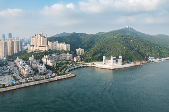 大连地标城市风光星海城堡酒店