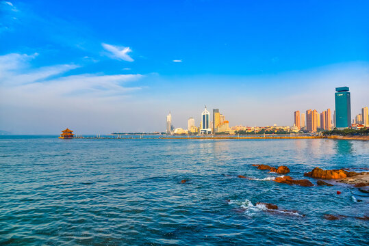 青岛湾全景