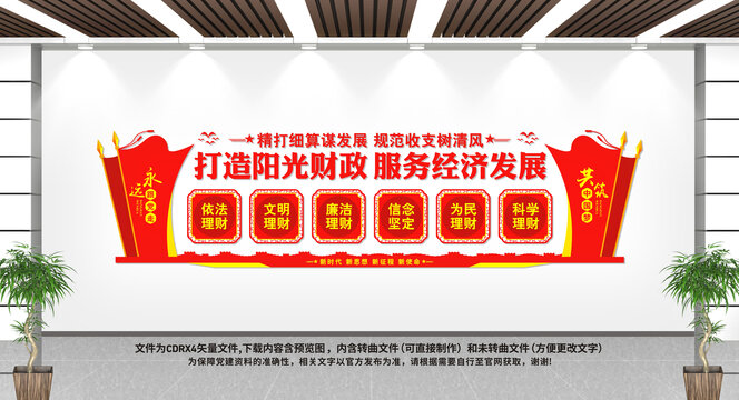 陽光財(cái)政文化墻