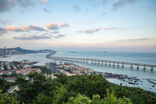 大连星海湾跨海大桥夜景