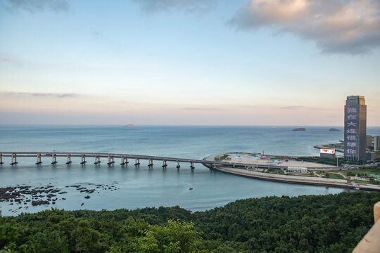 大连星海湾跨海大桥夜景