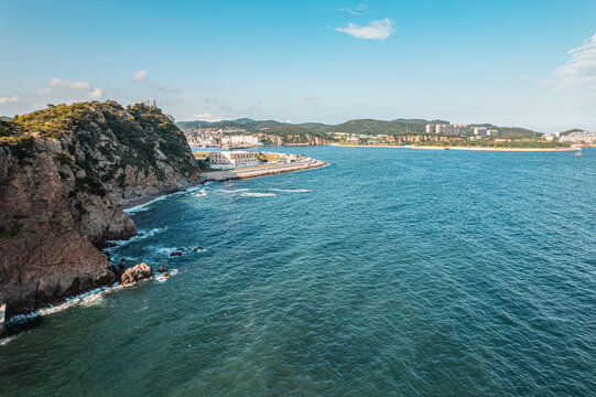 大连海滨海洋海景旅游无人机航拍