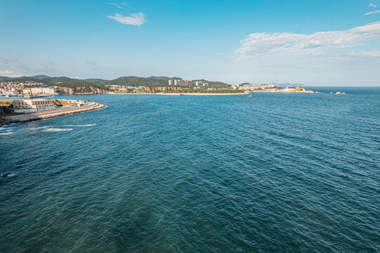 大连海滨海洋海景旅游无人机航拍