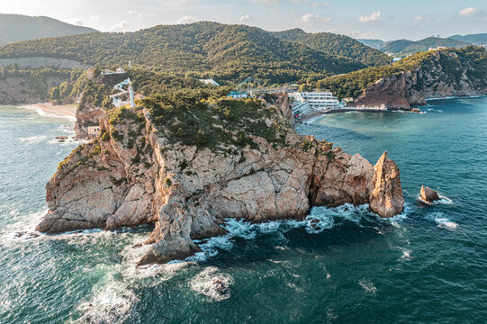 大连海滨海洋海景旅游无人机航拍