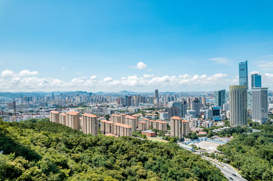 大连地标城市风光劳动公园