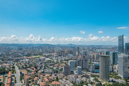 大连地标城市风光劳动公园