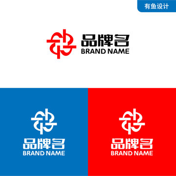 H字母健康紅十字LOGO標(biāo)志