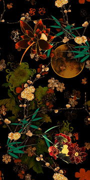 刺繡國(guó)風(fēng)花卉