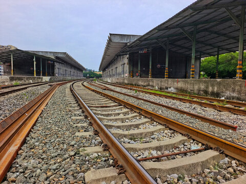 自贡火车北站货运站台