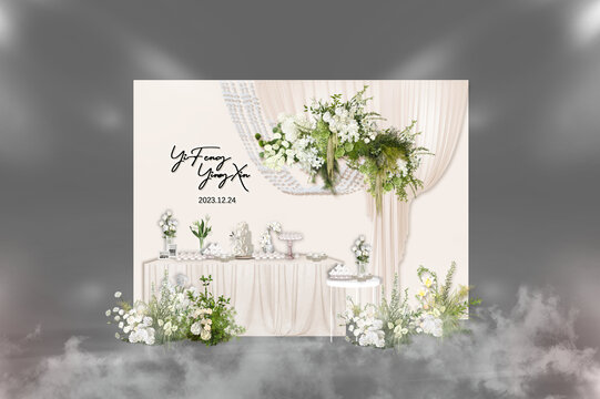 婚禮甜品區(qū)